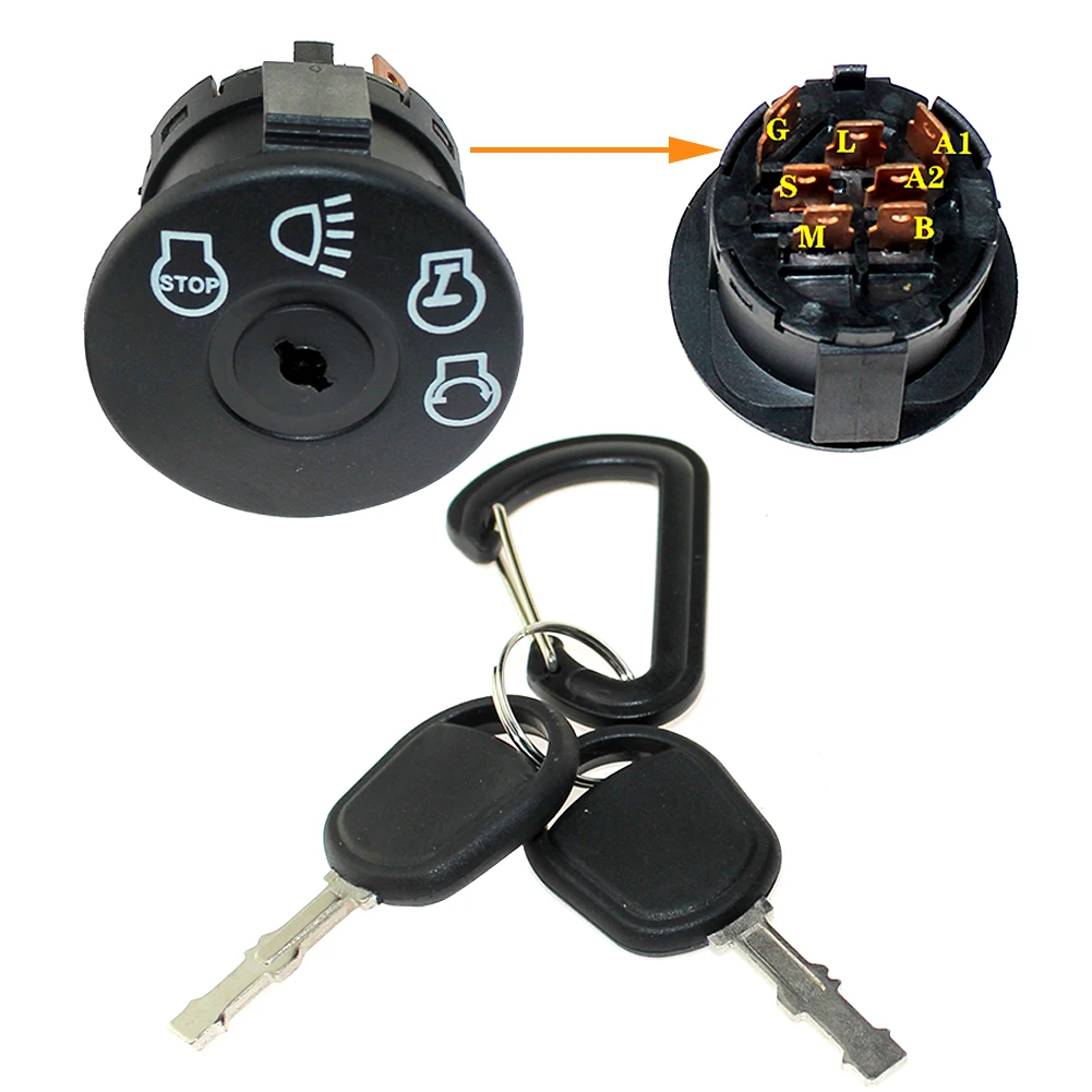 

Ignition Switch Key Fits For MTD 13AL795H004 13AT618H300 13AL608G300 14AG808H300 14AT808H722 13AQ617H118 13AS608G033 13AK608G033