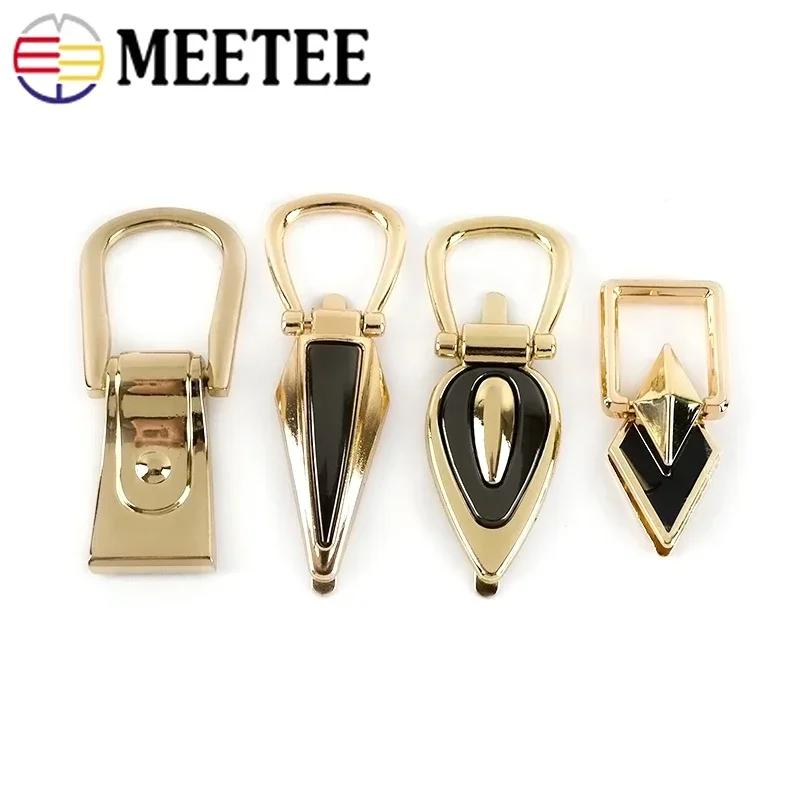 4/10Pcs Bag Side Clip Buckle 17-22mm Metal Handbag Connector Clasp Strap Chain Hanger Hook Luggage Belt DIY Hardware Accessories