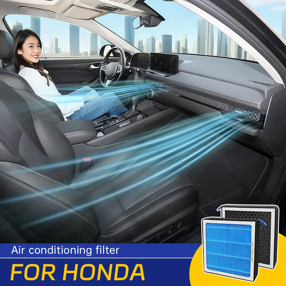 

1pcs For Honda Accord Civic CR-V CR-Z Fit HR-V Insight 2010-2024 Car Air Filter Conditioner Replacement Kit Car Accessories