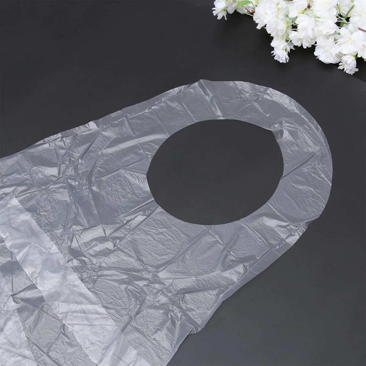 

100pcs Waterproof Plastic Apron Lightweight Disposable Cooking Painting Messy Activities Protective Workshop Wear
