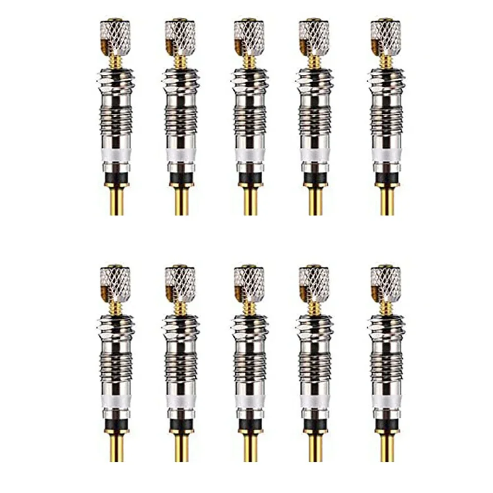 10/20Pcs Valve Core Made Of Brass For Presta Valves On Bike Inner Tubes Compact Design For Easy Carrying In Cycling Repair Kit