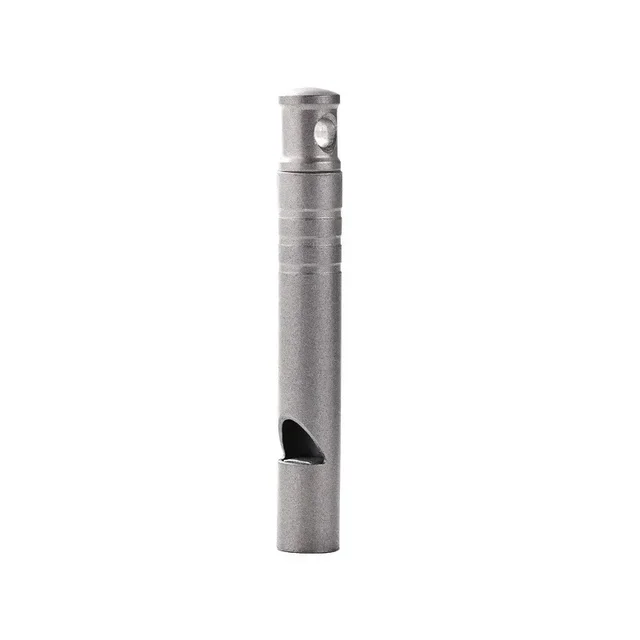 Outdoor Titanium Emergency Whistle Survival Safety MINI Whistle EDC Whistle Necklace Hiking Camping Trip Explore Survival 3