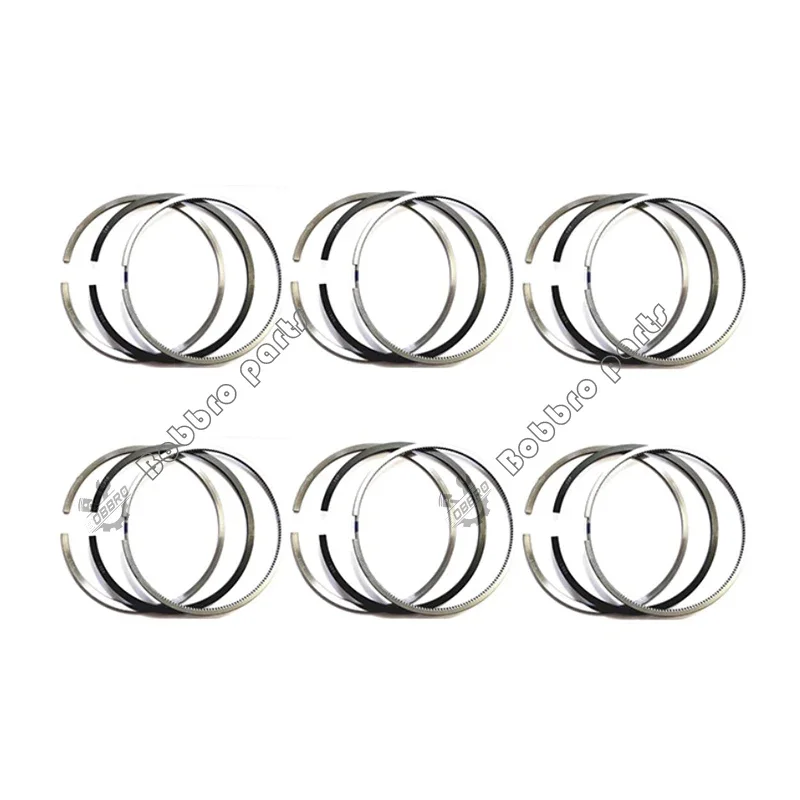 6D102 S6D102 Piston Ring Set For Komatsu WA200-5Y WA300-3 WA2200-3E WA250-3E Wheel Loader Engine Parts