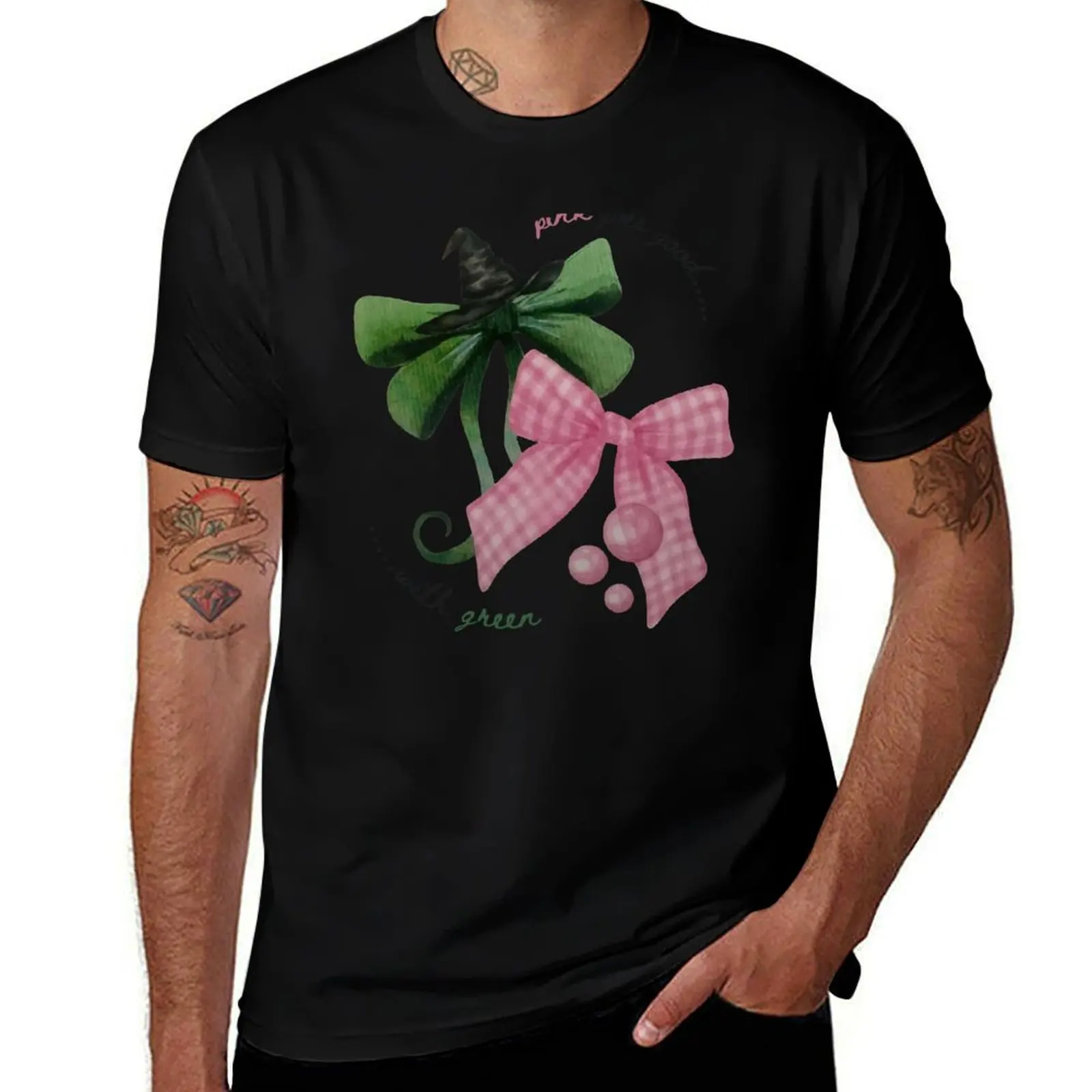 

Pink Goes Good With Green - Wicked T-Shirt plus size tops summer shirt men clothings