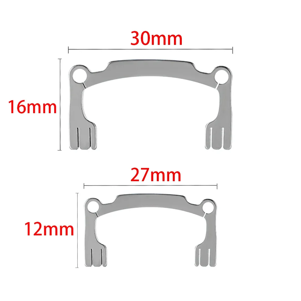 2Pcs/Set Dental Resin Polishing Strip Holder High Crown Low Crown for Teeth Grinding Sanding Shaping Polishing Assistant Tools
