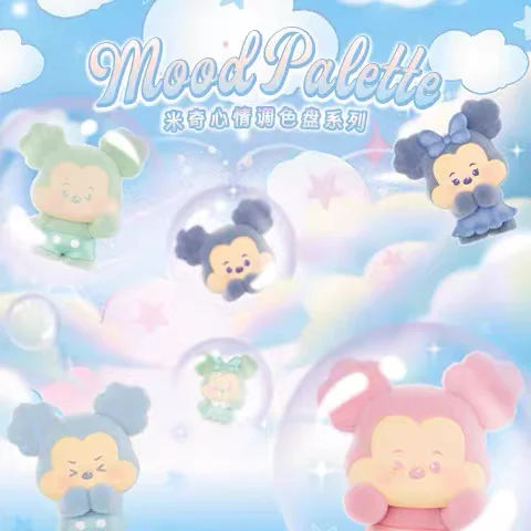 

Аутентичная палитра с Микки Маусом Диснея, милая зернистая мини-сумка, глухая коробка, декоративные украшения, трендовая игрушка, детский подарок на день рождения