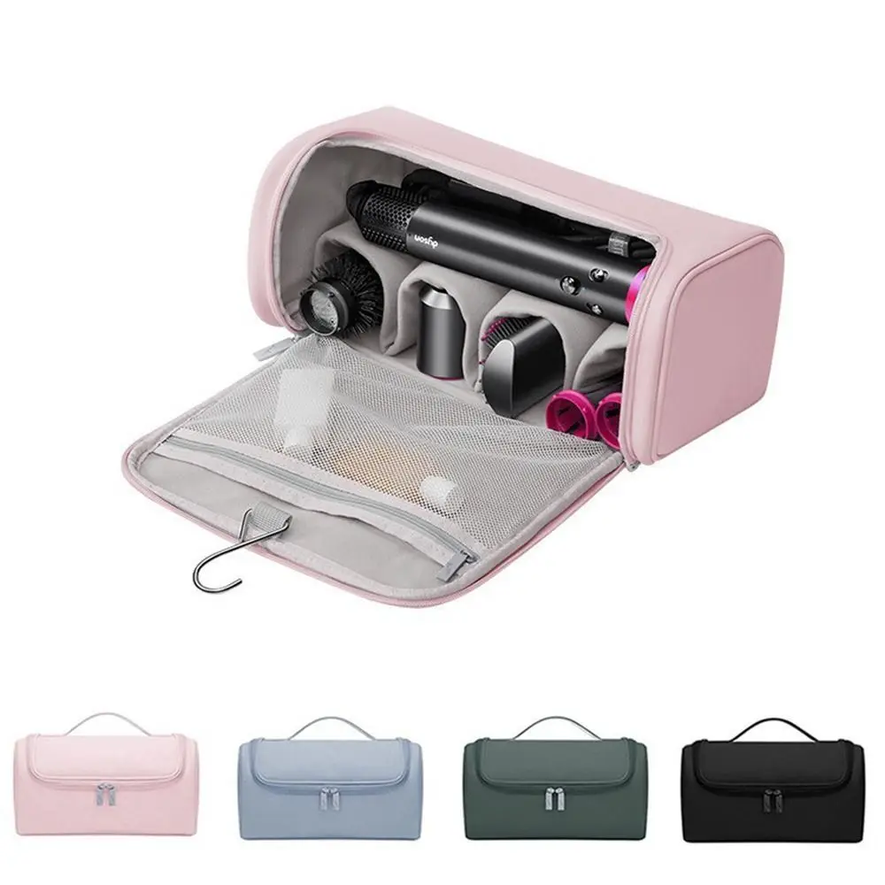 

Portable Hair Dryer Case Non-slip Large Capacity Hair Curler Organizer Hideable Hanging Hook Water proof Hair Tools Pouch