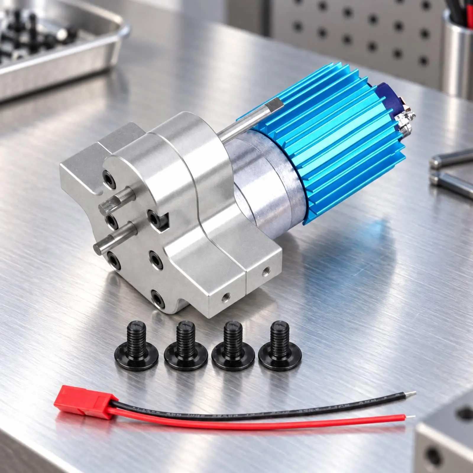 Compact Reduction Gear Car Motor 370 Brushed Geared DC 6V with 63mm Shaft for Truck Builds