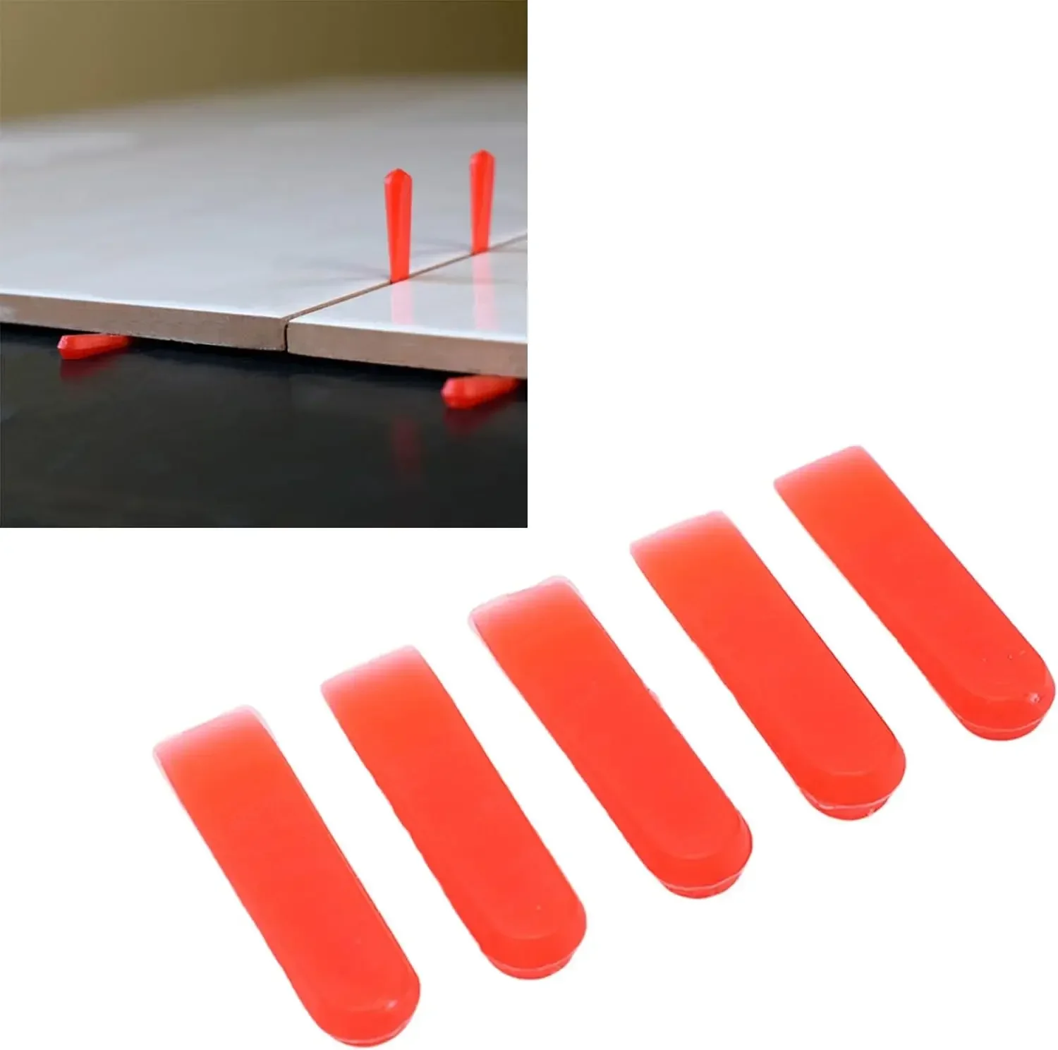 100pcs Ceramic Tile Leveling System Red Yellow Plastic Wedges Wall Floor Wedges Pliers Alignment