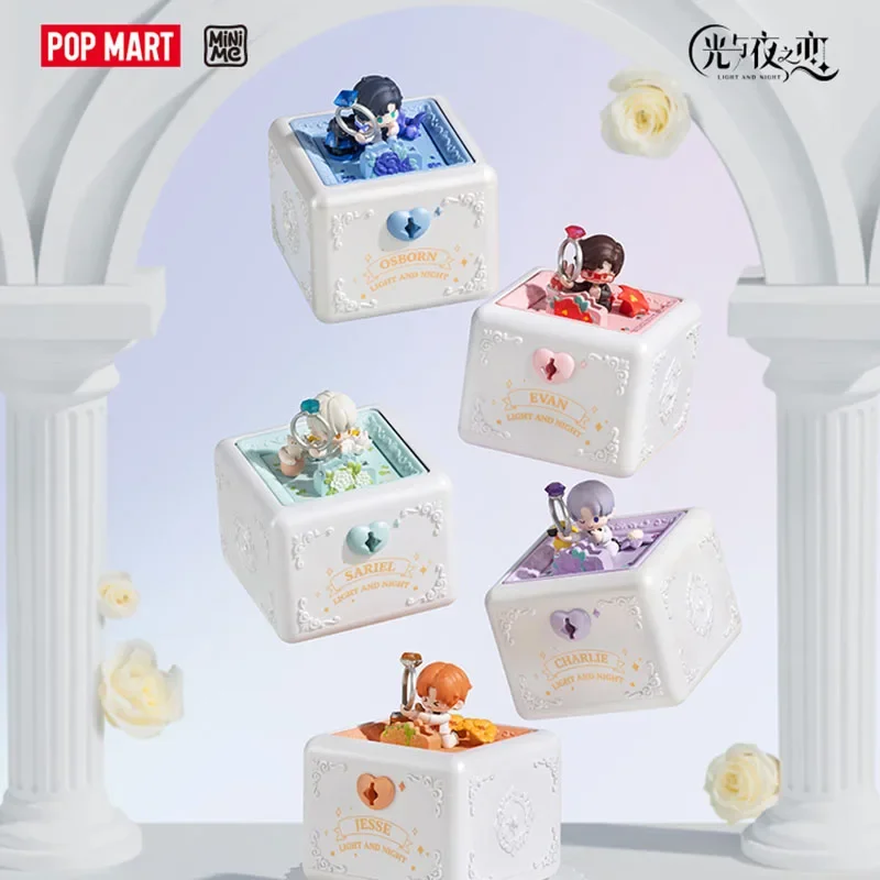 

Light and Night Flip Romance Ring Box Gift Box Scene Original Toys Doll Cute Anime Figure Desktop Ornaments Collection