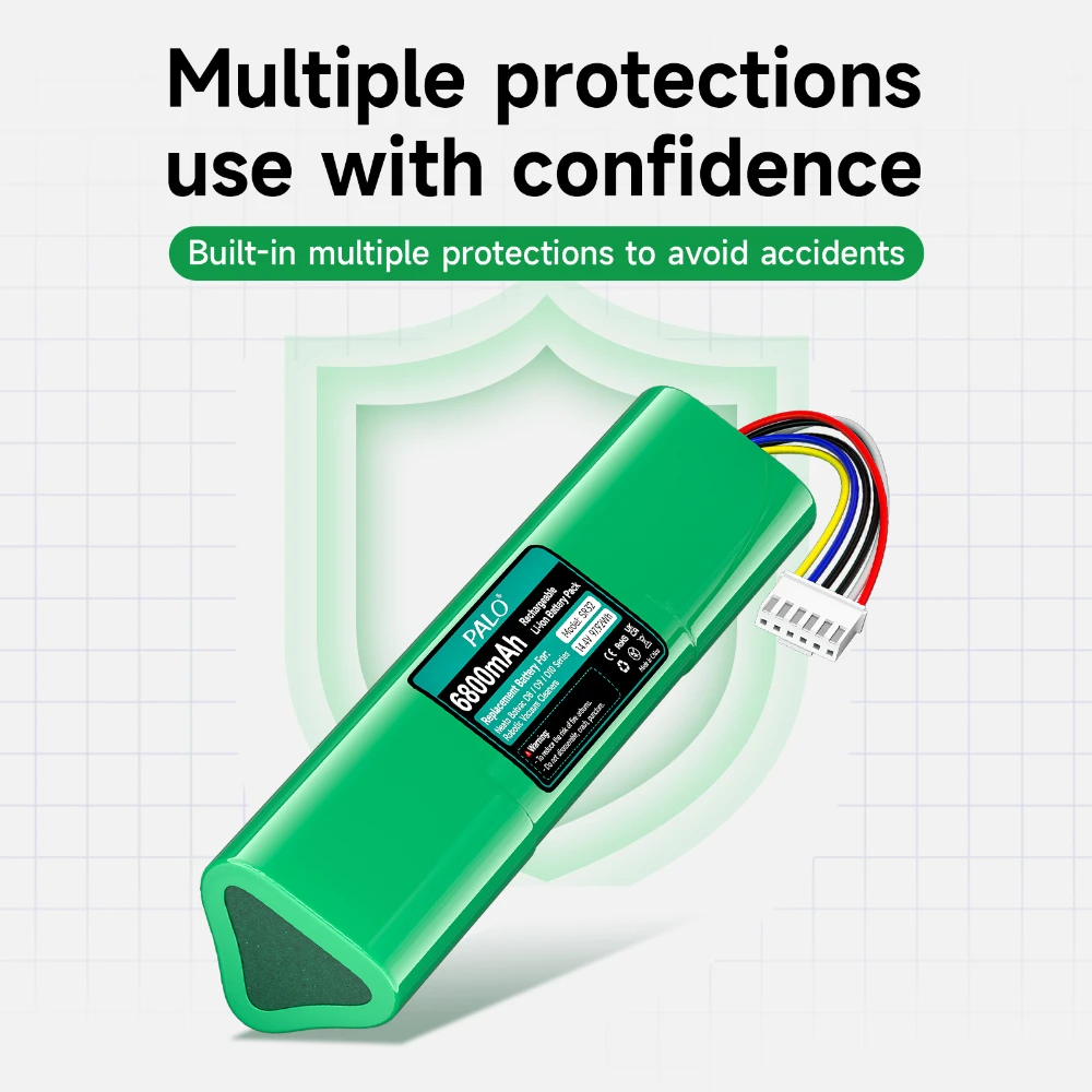 استبدال بطارية ليثيوم أيون ل Neato Botvac D8 D9 D10 14.4 فولت 6800 مللي أمبير ترقية بطاريات المكنسة الكهربائية لسلسلة Neato D8 D9 D10 #5