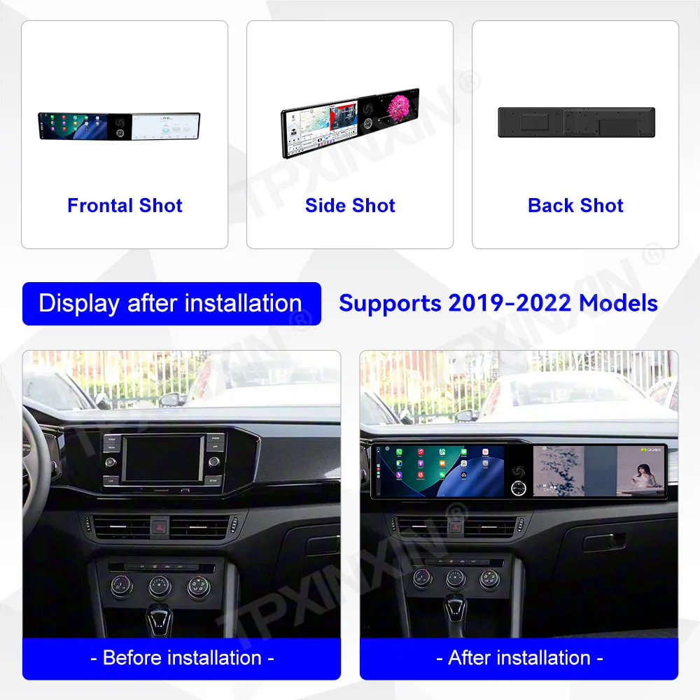 Dual Screen Interaction Android For VW Tacqua Tacqua X 2019~2022 Multimedia GPS Navigation Car Radio Stereo Receiver Head Unit