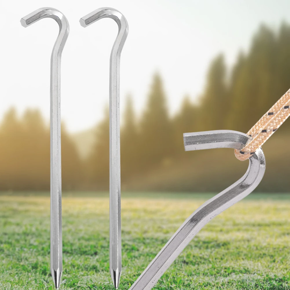 

20 шт. колышки для палатки, шестигранный стержень, палатка из алюминиевого сплава с крючком для палатки, палатки для кемпинга, тенты