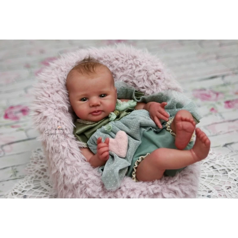 18inch Unassembled Unpainted  Reborn Doll Kit Bo  Cute Baby DIY Unfinished Doll Parts