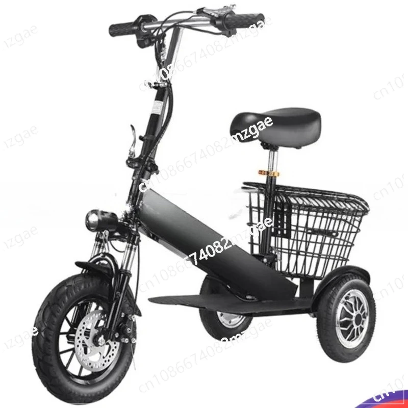 Foldable Electric Tricycle Mini Adult Electric Scooter, Women's And Elderly Mobility Электрический трехколесный велосипед