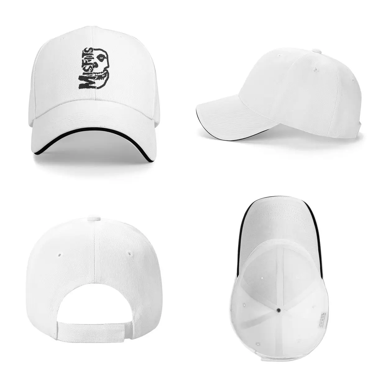 Unisex Baseball Hats Misfits Rock Band Skull Horror Outdoor Streetwear Summer Sports Baseball Caps Hip Hop Cap Casquette Hats