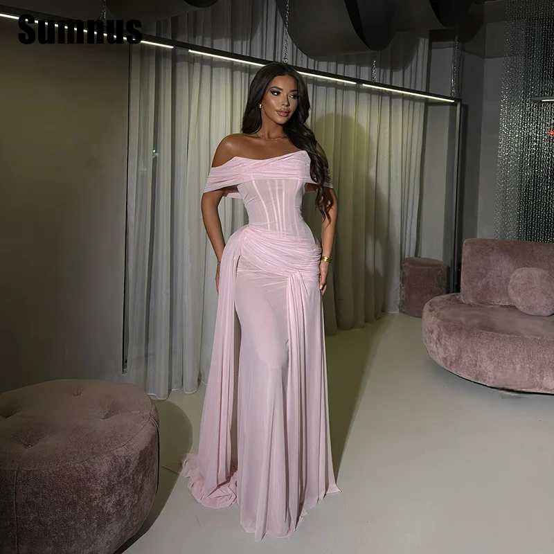 sumnus-elegant-sirene-rose-robes-de-soiree-epaules-denudees-plis-maxi-moulante-robes-formelles-فساتmaverapersonnalise