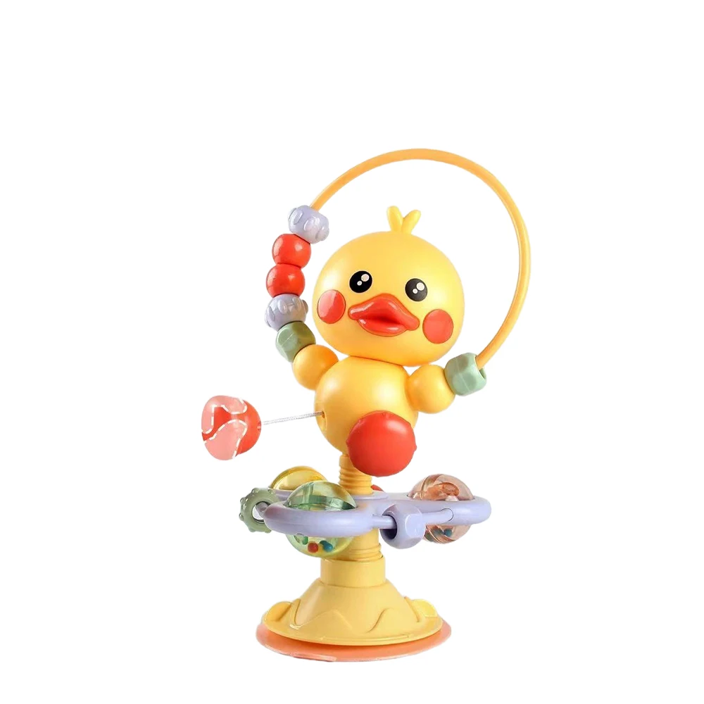 Cartoon Soothing Rattle Toy Fun Sound Effects  Nursery Rhymes Baby Table Suction Cup Educational Early Learning Toy