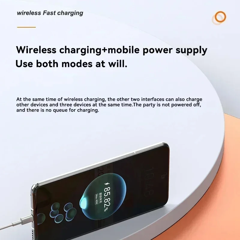 باور بانك مغناطيسي من Xiaomi بقدرة 500000 مللي أمبير في الساعة، شحن سريع للغاية، باور بانك خارجي لاسلكي محمول لهاتف آيفون وهواوي وسامسونج 2025 جديد