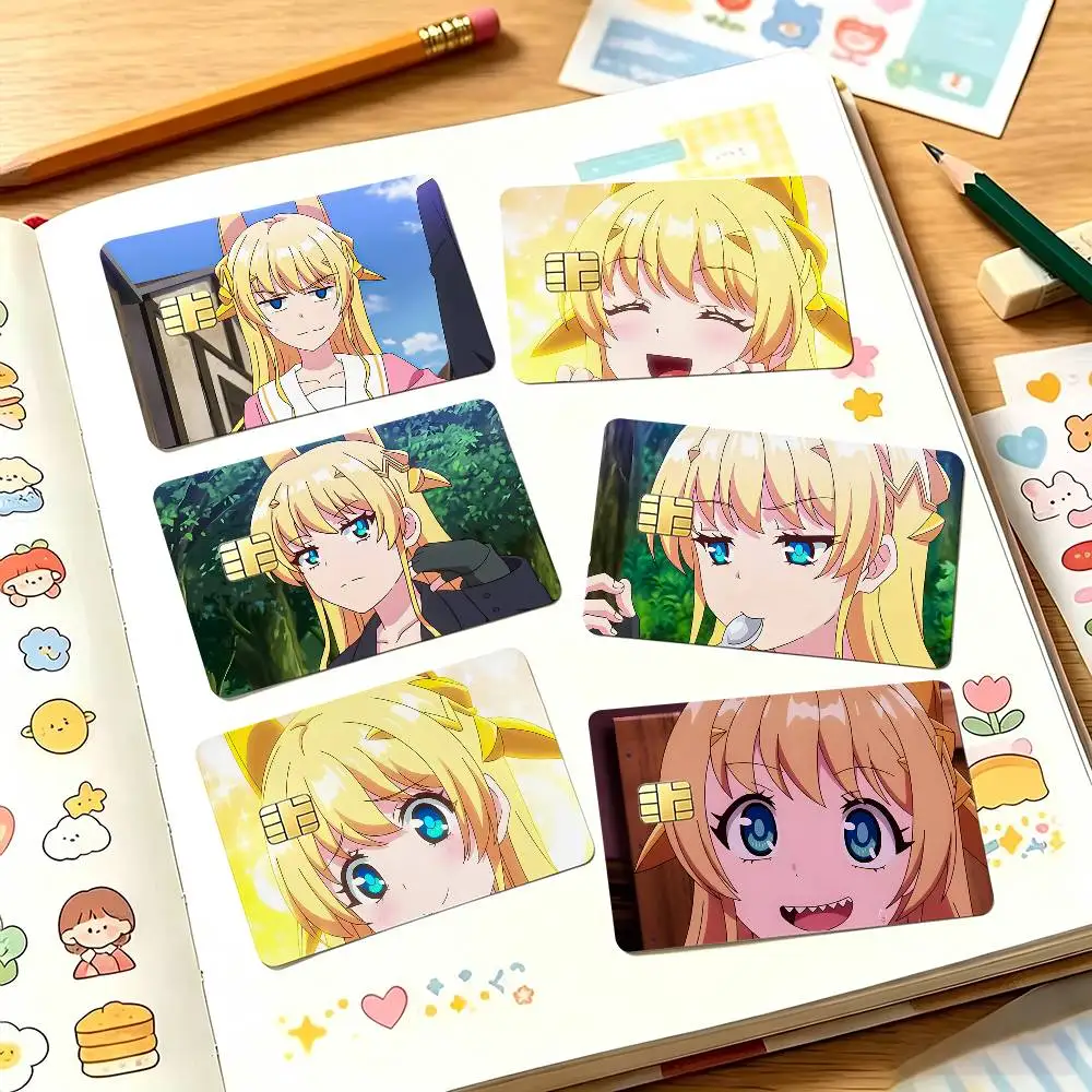 Hinata Tachibana Anime Characters Card Sticker Cartoon Art Credit Card Skin Anti Scratch Bank Debit Card Decal