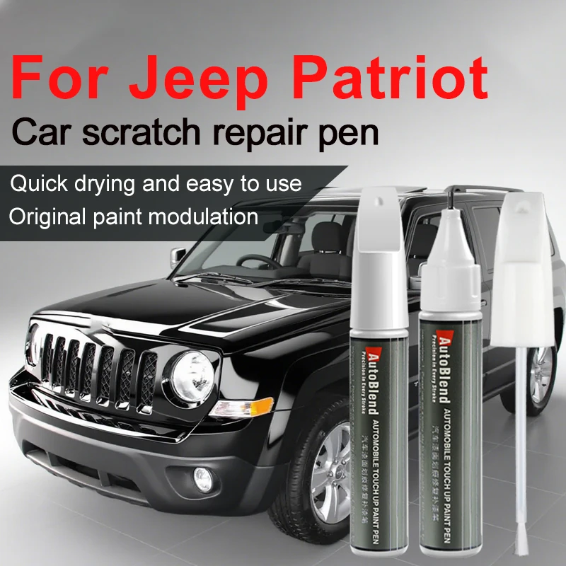 Paint and Clear Coat Repair Pens for Jeep Patriot Fix Scratches Dents Spots White Mineral Gray Bright Silver Clear Coat