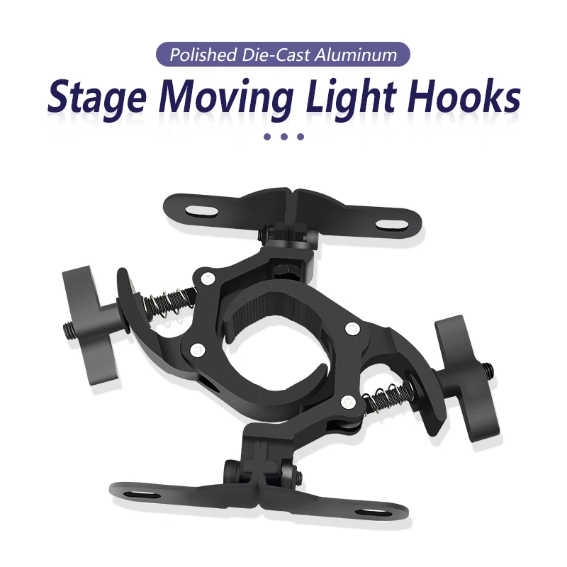 2-10 Pair Aluminum Light Hook LED Moving Head Light Hook Stage Light Truss Clip Folding Spring Hook Lighting Hook