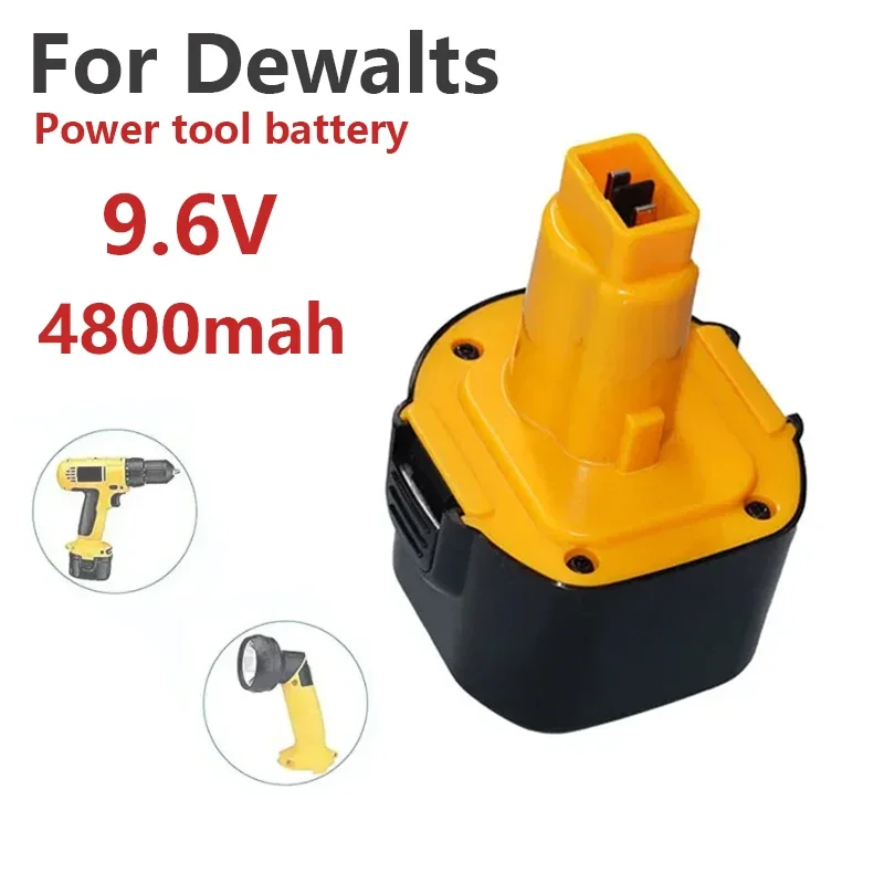 For Dewalt 9.6V 4800mAh NI-MH Battery Rechargeable Power Tool Backup Portable Battery，For DE9061 DE9062 DW9061 DW9062 DE9036