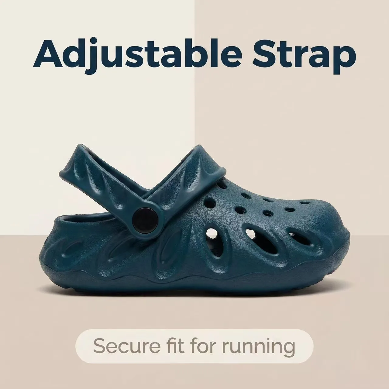 Kids Solid Full Coverage Clogs, Breathable EVA Slippers, Toddler Anti-slip Hole Shoes for Bathroom, Beach, Outdoor Walking