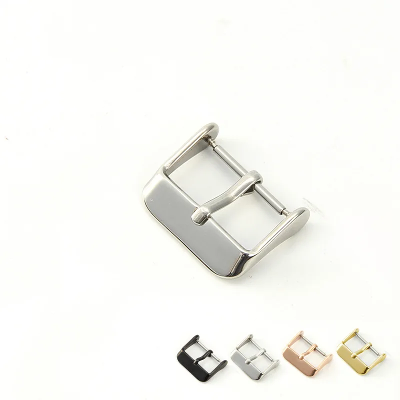 8mm 10mm 12mm 14mm 16mm 18mm 20mm 22mm Needle Buckle Watch Accessories IP Electroplating 316L  Stainless steel watch clasp