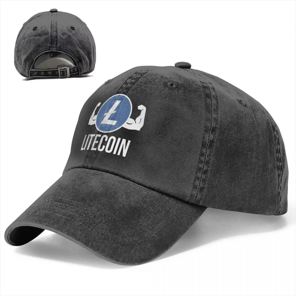 Litecoin HODL Cryptocurrency Baseball Caps Peaked Cap LTC Sun Shade Hats for Men