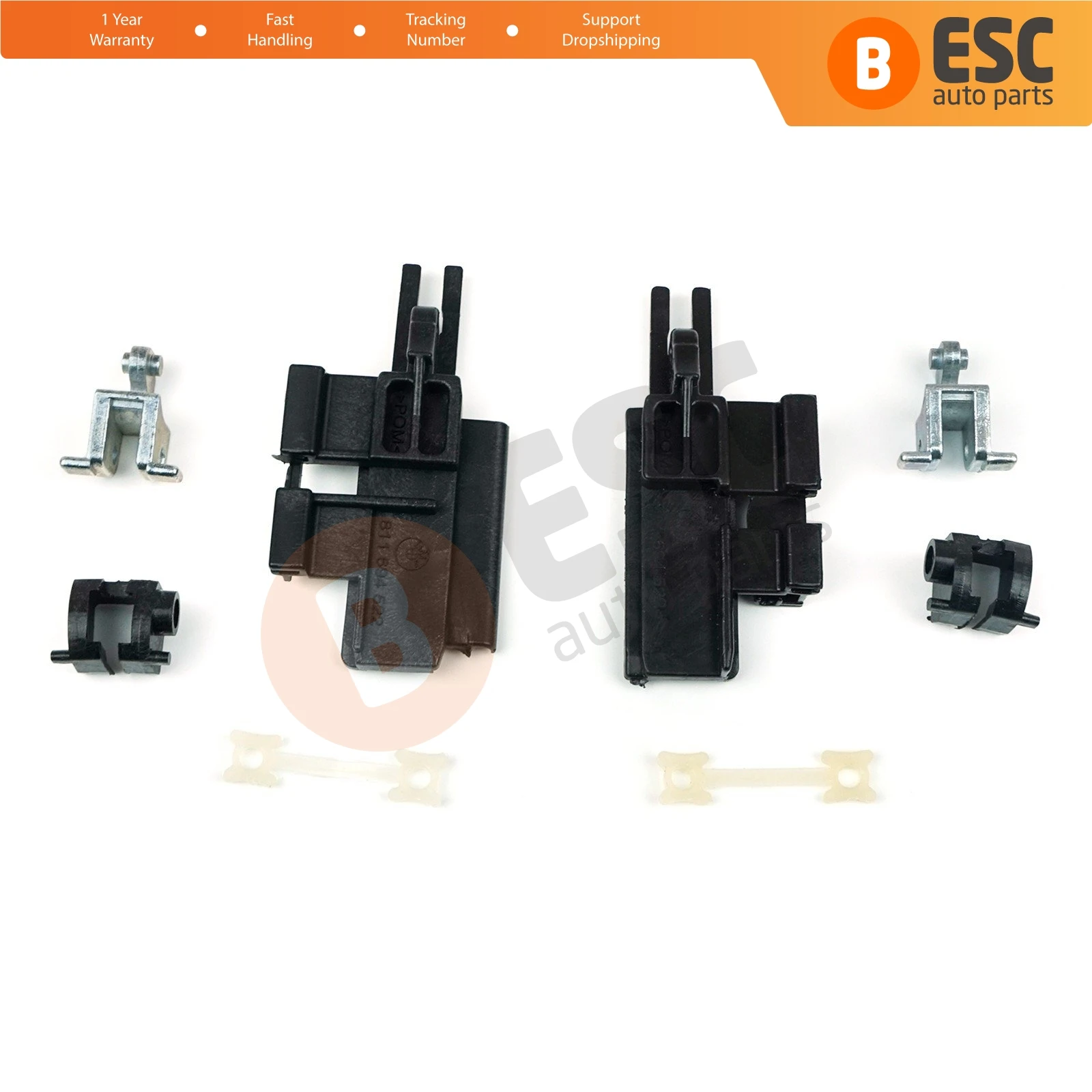 ESC ESR535+ESR536 8 Pieces Sunroof Slider Guide Rail Set Left AND Right Side 811694522-3  for BMW E39 X5 E53 1999-2006