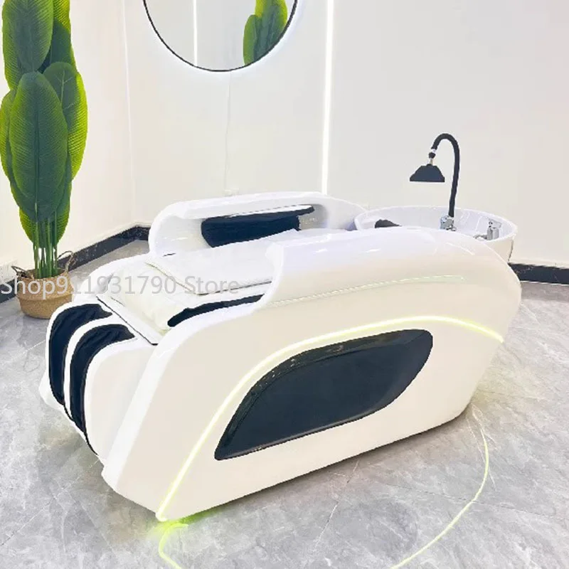 Spa Shampoo Bed Wash Hair Salon Luxury Hairdressing Washbasin Basin Chair Thai Washing Massage Complete Beauty Chaise Coiffure