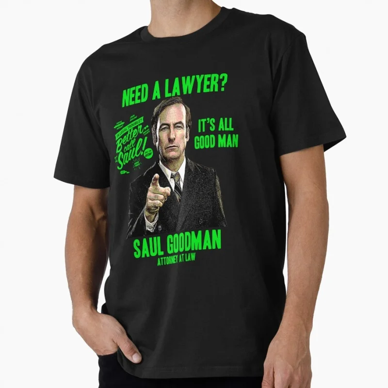

Retro Crime Movie Better Call Saul Gift t shirt 0502 Men's 100% cotton O-Neck Short Sleeve Graphic clothes All size tee S-6XL