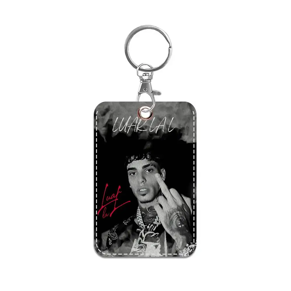 Popular Music Rapper Singer L-luar La L Keychain With Access Card Holder, Bus Pass & Meal Card Card Protective Case For Security
