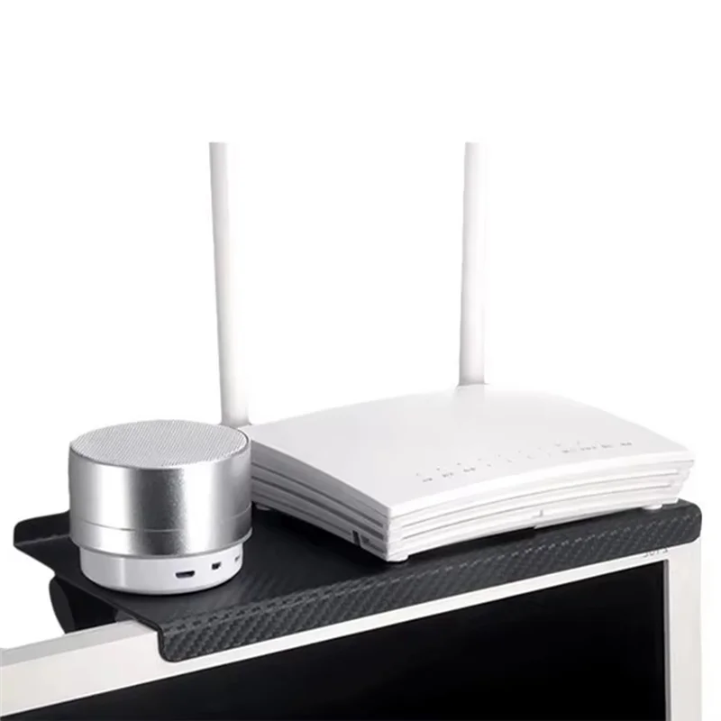 YWDZ-Supporto superiore per schermo TV regolabile Monitor per computer Schermo desktop Rack di stoccaggio superiore Rack di stoccaggio domestico