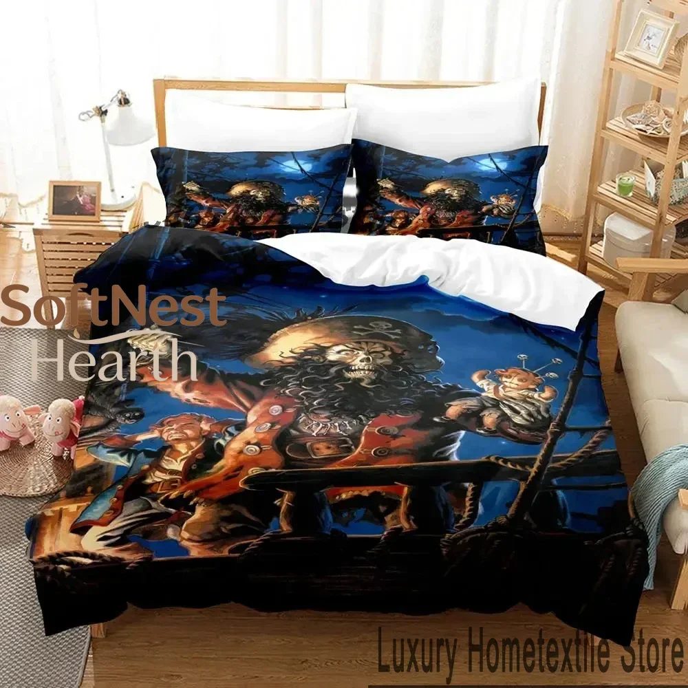 2026 3D Print Monkey Island Lechuck Bedding Set Boys Girls Twin Queen King Size Duvet Cover Pillowcase Bed Boys Adult