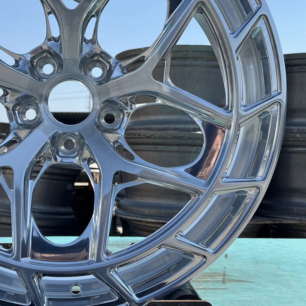 21 22 23 بوصة 6061-T6 عجلات سيارة مصنوعة من خليط معدني مخصصة نحى عجلة قطعة واحدة مزورة لسيارات BMW مرسيدس أودي بورش لاند روفر #4