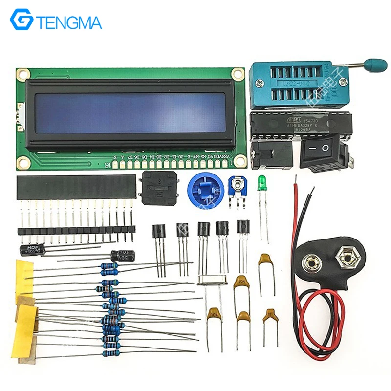 Transistor Tester Kit Resistance Capacitance Triode Electronic Measurement Replaces Multimeter DIY Assembly Parts