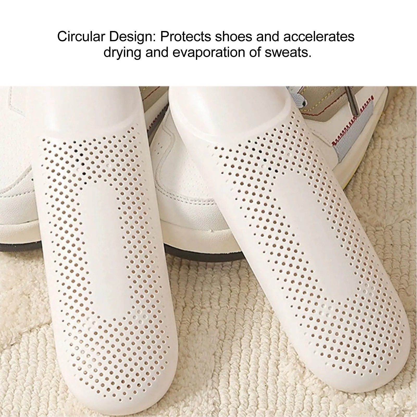 Thermal Boot Dryer and Shoe Warmer with 3 Level Timer Round Edge Mesh Holes to Remove Sweat and Bad Odor from Work Boots Fast