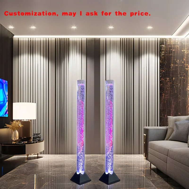 

Изготовленная на заказ акриловая светодиодная трубка, хит продаж, подвижная декоративная лампа с эффектной колонной лампы