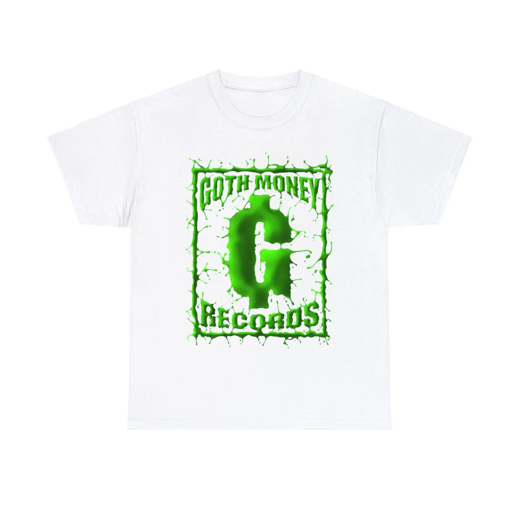 Goth Money Records Green Slime T Shirt Y2K Black Kray Sickboyrari