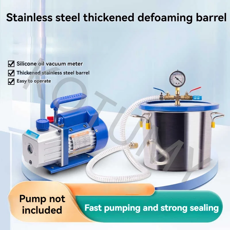 Vacuum Chamber Stainless Steel Vacuum Degassing Chamber Defoaming Barrel Dryer For Silicone Resin AB Adhesive