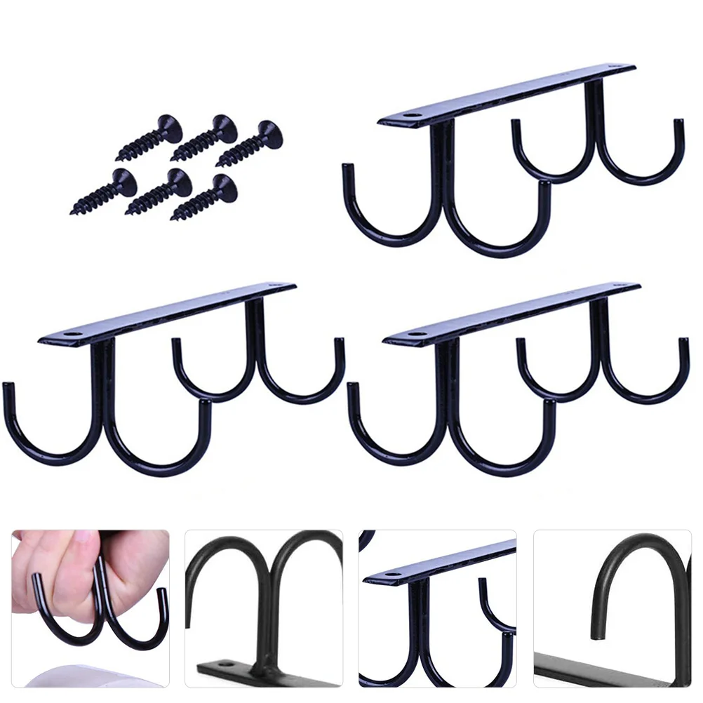 

Iron Cup Holder Storage Rack for Mugs Tumblers Black Color Easy Installation Home KTV Bars Hotels Practical Simple