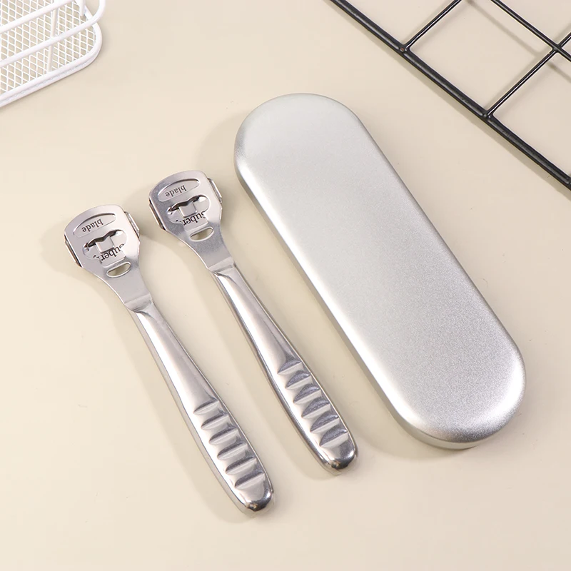 مجموعة أدوات باديكير من الفولاذ المقاوم للصدأ - ماكينة حلاقة للقدم لإزالة الجلد الصلب ومسامير القدم والجلد الميت #5