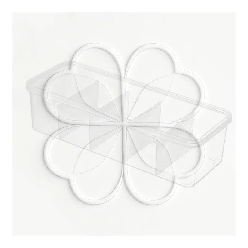 Clear Data Cable Organizer Case Dustproof Stackable With Lid Classification Storage Box for Home Office Desk Drawer Organizatio