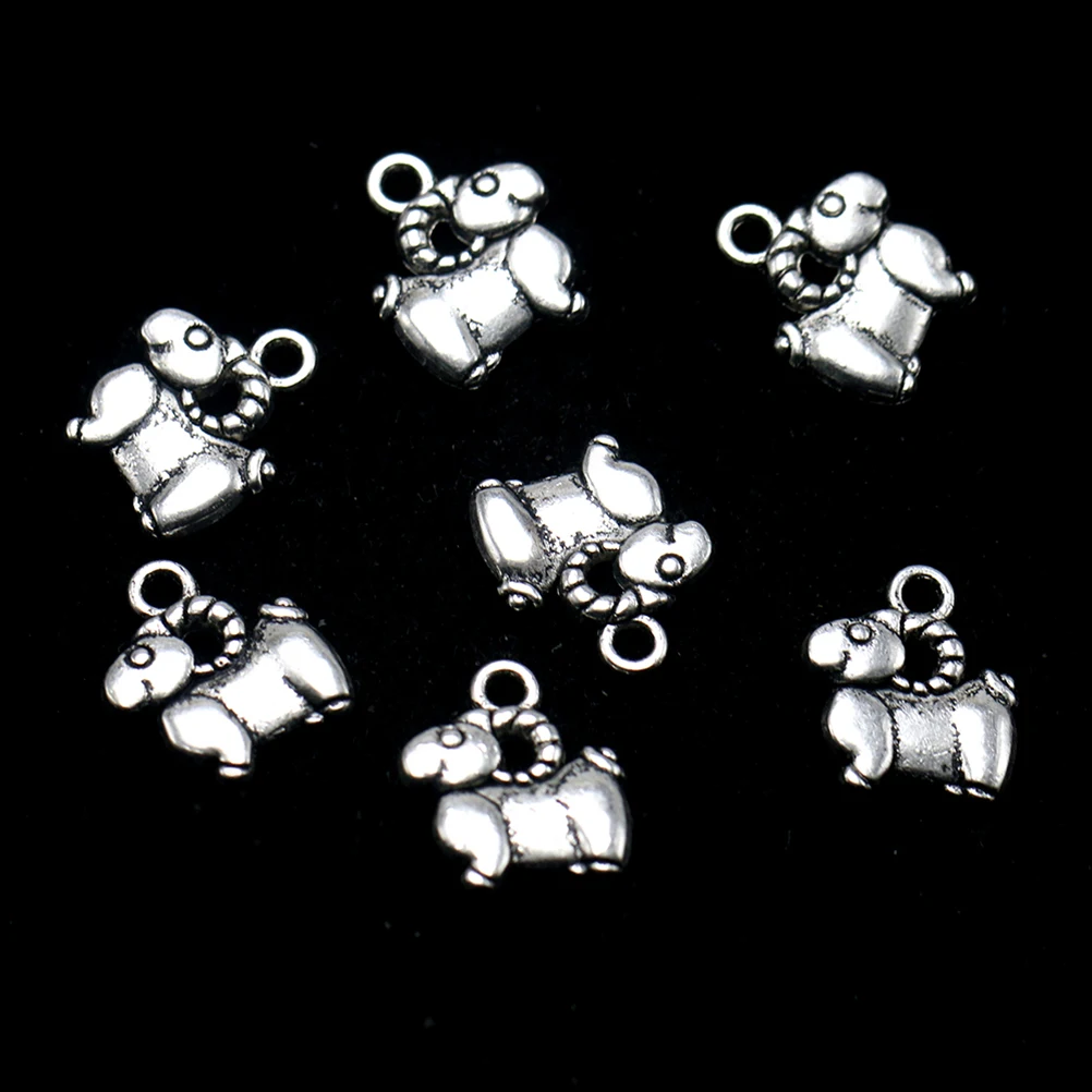 

50 Pcs Zodiac Necklace Pendant Alloy Charms DIY Jewelry Making Accessories Women Colorful Pendants Craft Supplies