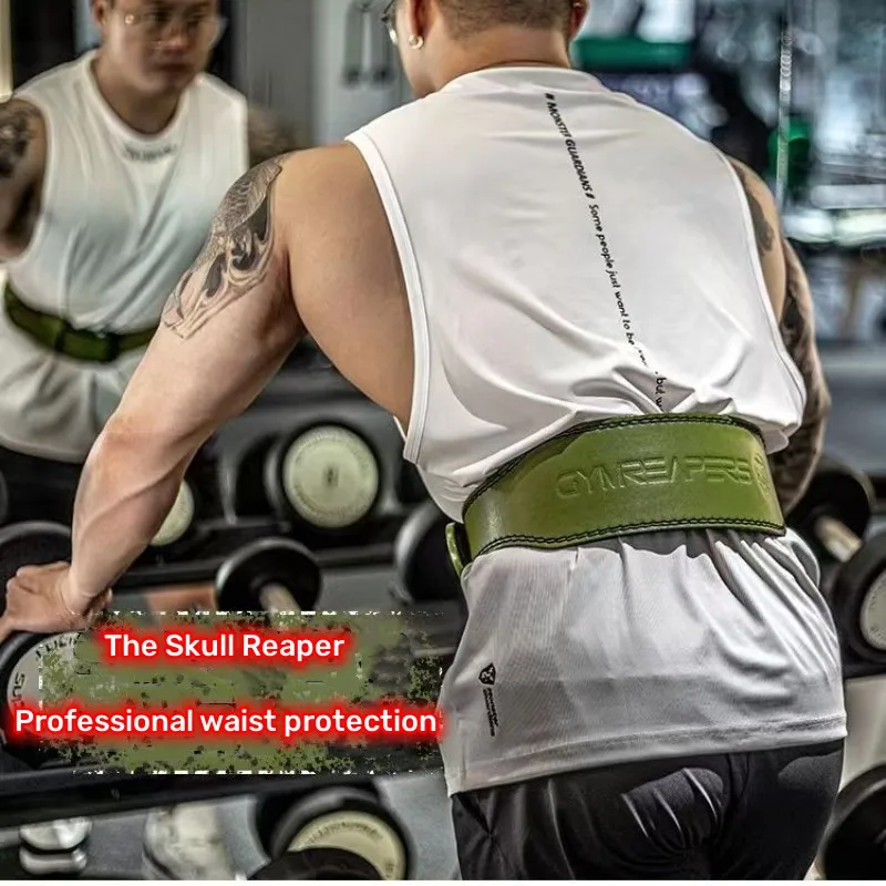 Skull Weightlifting Belt for Men Women Gym Fitness Belt Professional Grade Squats Deadlifting Belt for Men Women Waist Support