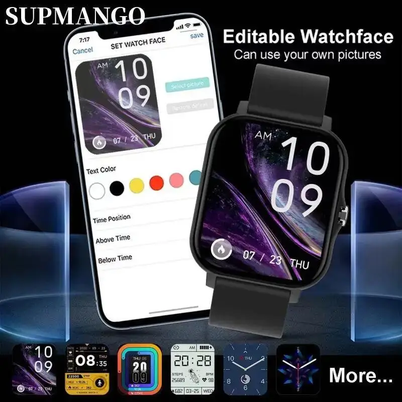 NEW Women Smart Watch Men Android IOS Phone 1.44\