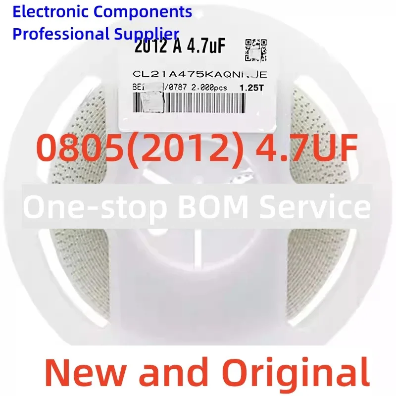 2000 قطعة/بكرة 2012 رقاقة مكثف 0805 4.7 فائق التوهج 475K 10% 10V 16V 25V 6.3V جودة عالية كمية كبيرة في المخزون CL21A475KAQNNNE