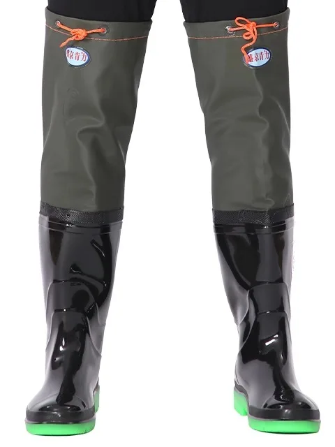 Engjing Kenli Nuevo modelo Tapón de tubo alto Rice oe Campo de agua para hombres Oe Sos Soft Bot Laced Wading Oe Rain Boot